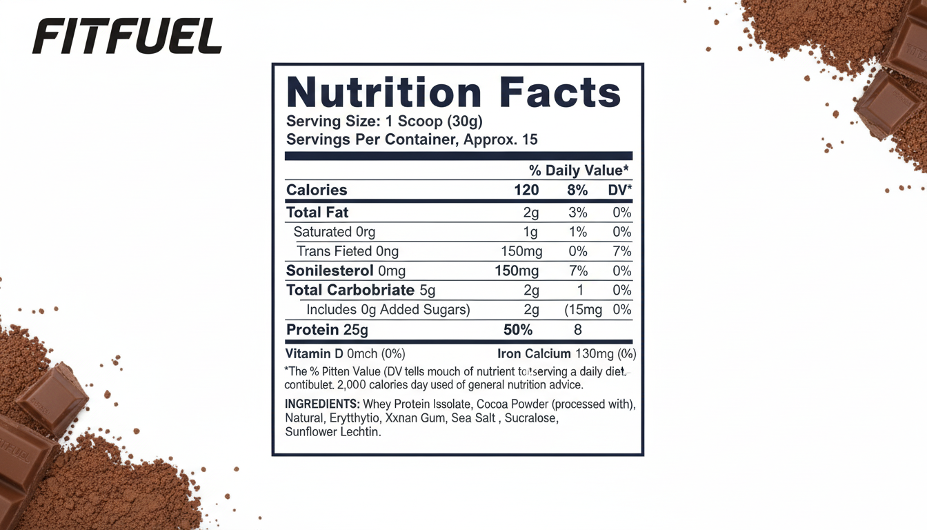 ホエイプロテイン-リッチチョコ味 の栄養成分表